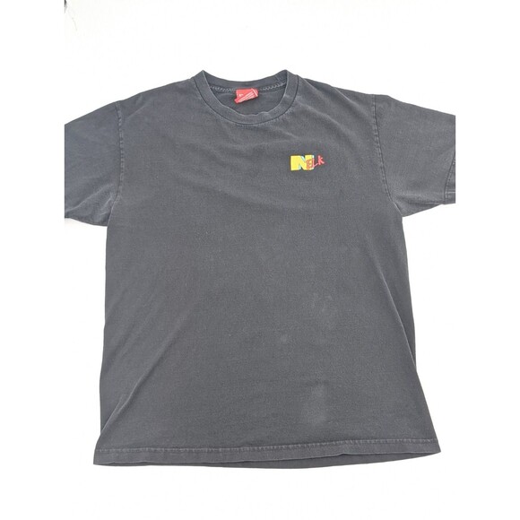 Nelk Boys Black Distressed Faded Cotton Graphic T-Shirt Size Large - Picture 9 of 9